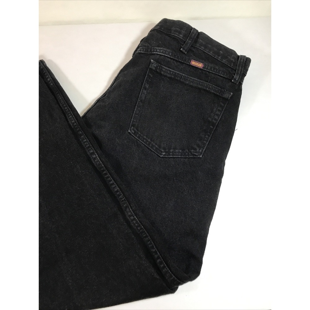 Rustler Mens Vintage Black 36 X 29‎ Cotton Straight Leg Jeans